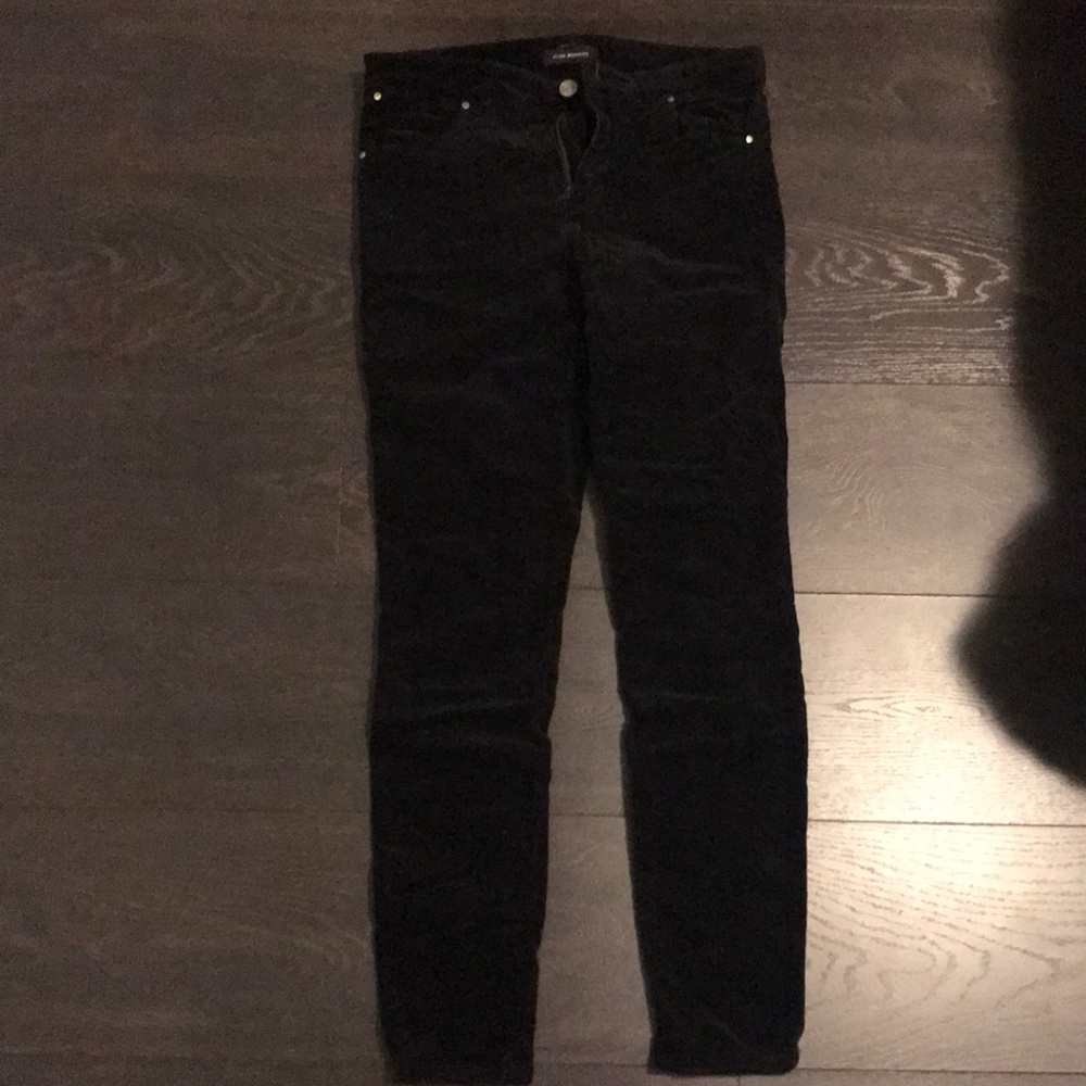 Black velvet women skinny pant